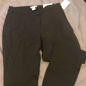 Black cropped pants